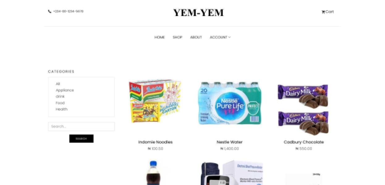 PHP E-commerce Application