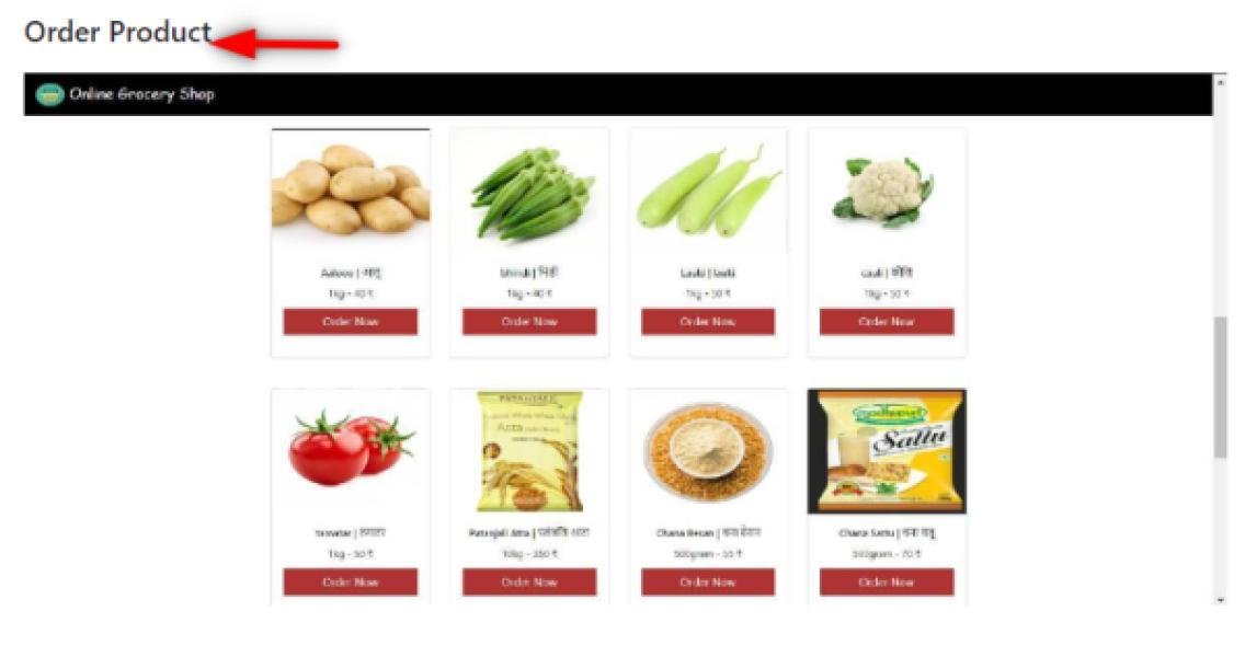 Online Grocery Shop